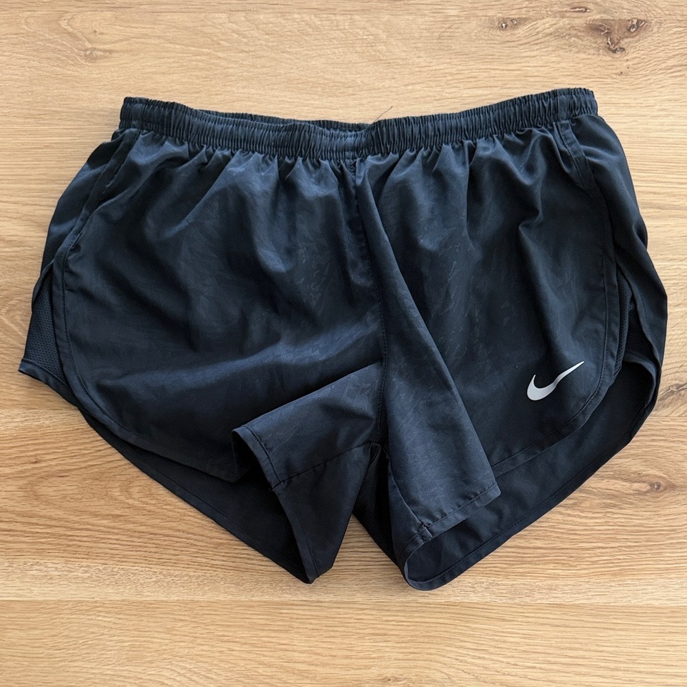 Nike Black Running Shorts with White Swoosh